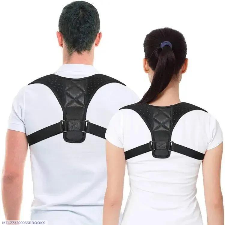 Portable Posture Corrector Belt Black Durable for Men Women