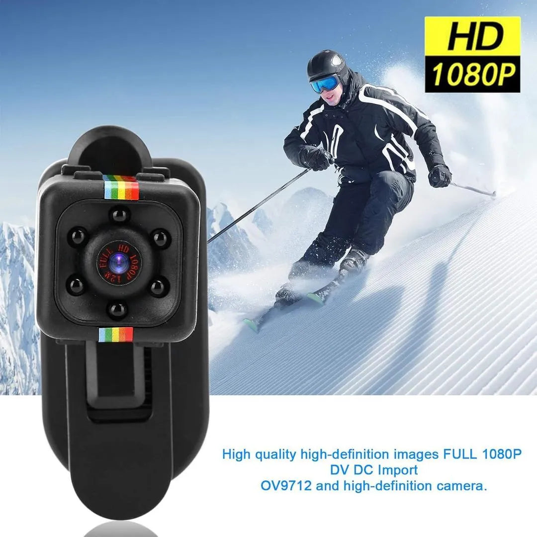 Rechargeable Black Camera 3cm Clear Vision Portable Tech Gadget