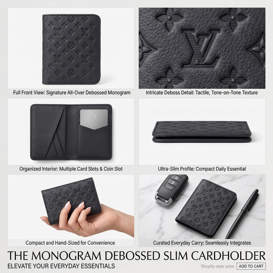 Premium Monogram Slim Wallet 🤎