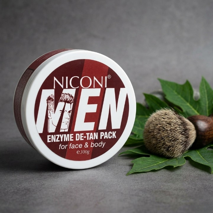 Niconi Men Enzyme De-Tan Pack – Face & Body