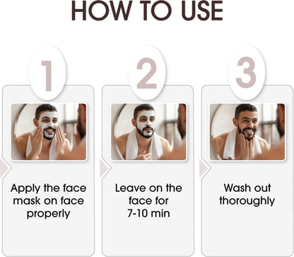 Niconi Men Enzyme De-Tan Pack – Face & Body