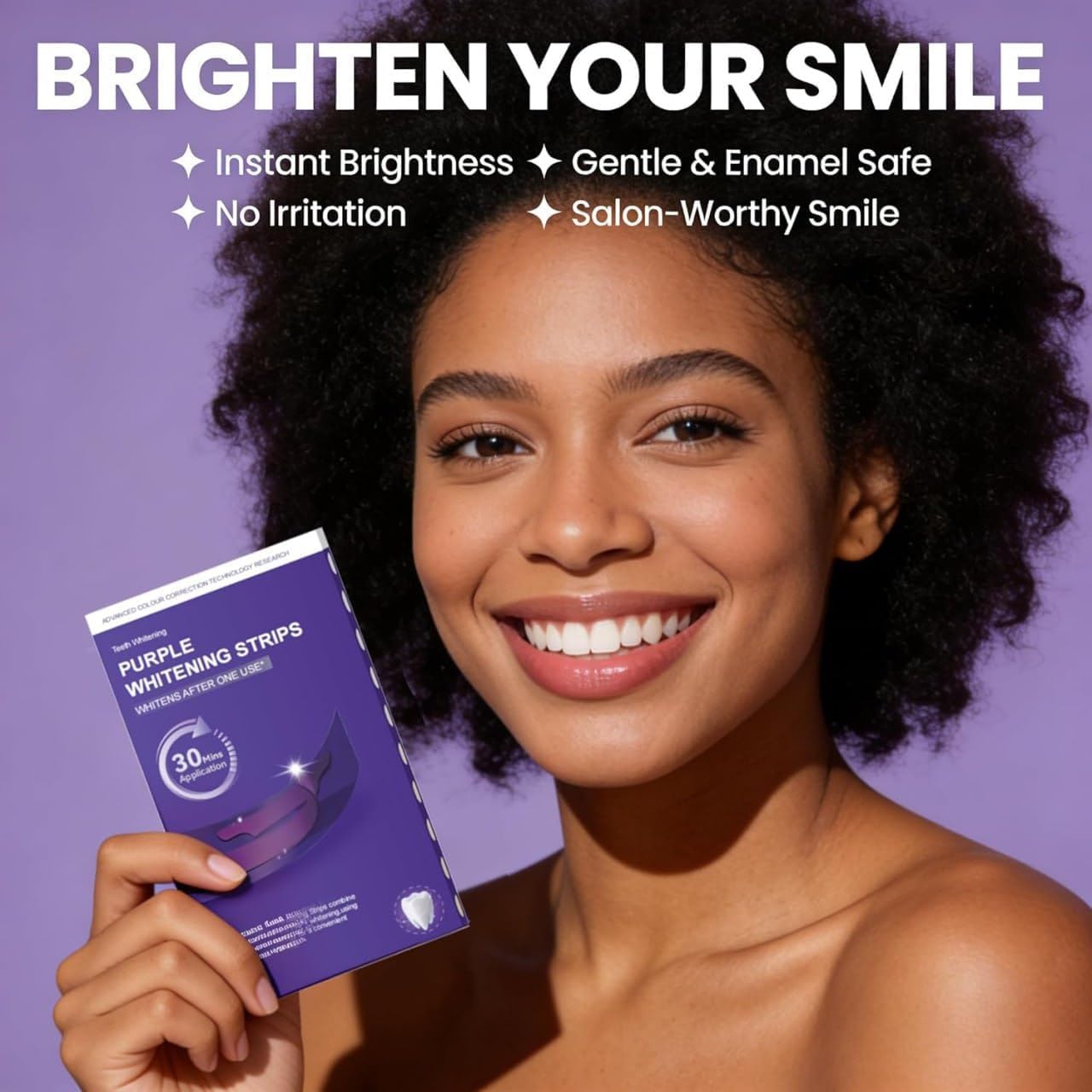 Purple Teeth Whitening Strips [pack of 7]