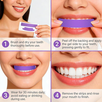 Purple Teeth Whitening Strips [pack of 7]