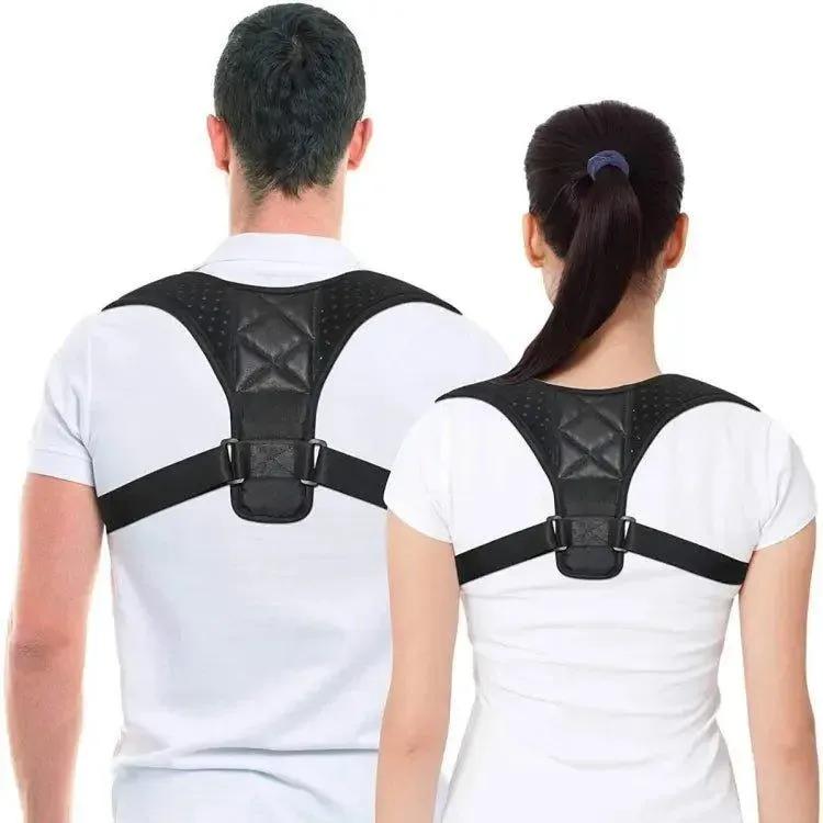 Portable Posture Corrector Belt Black Durable for Men Women