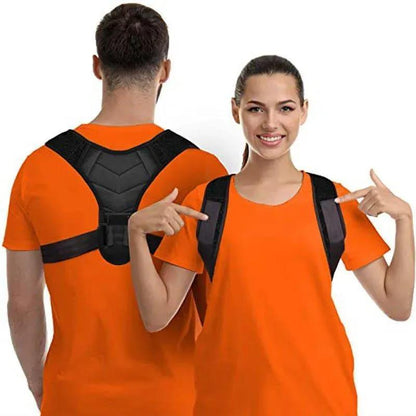Portable Posture Corrector Belt Black Durable for Men Women