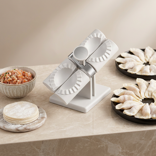 Automatic Dumpling Maker White Kitchen Tool