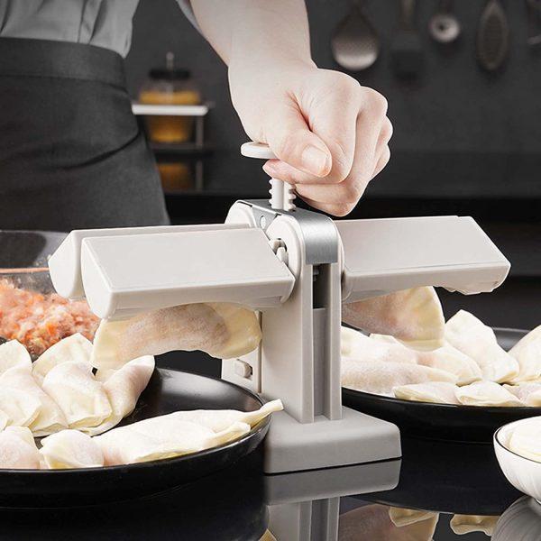 Automatic Dumpling Maker White Kitchen Tool