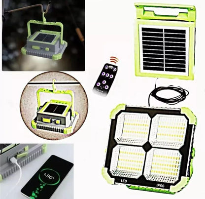 Solar Wall Lamp Split with Remote Control Black