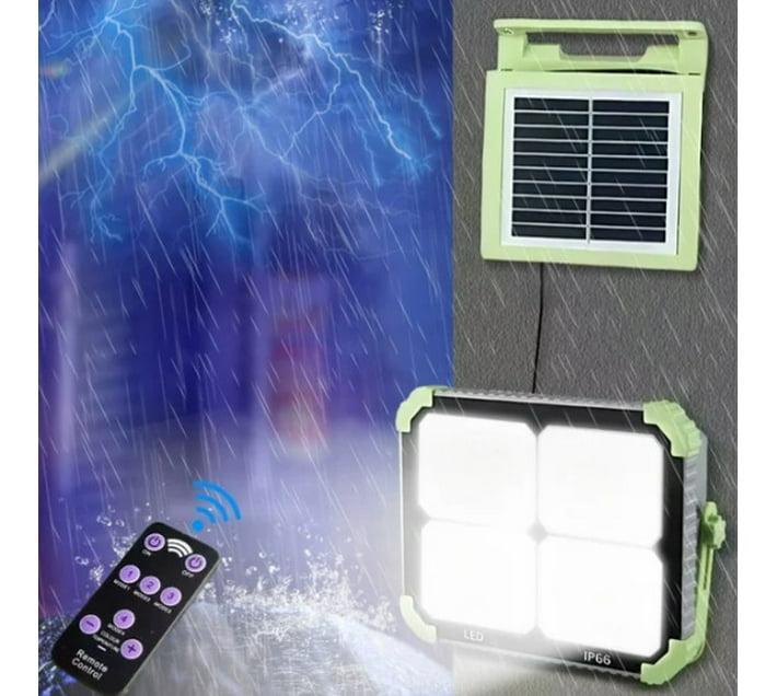 Solar Wall Lamp Split with Remote Control Black