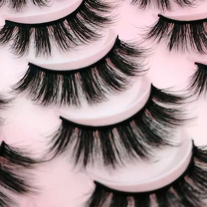 20 Pairs Premium False Eyelashes – Glamorous Look